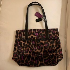 Coach Animal Print Park Oselot Medium Purse